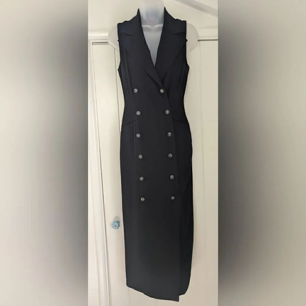 Vintage Toi Du Monde 36 Long Tuxedo Dress Whimsigoth Witchy Romantic Rebel Punk